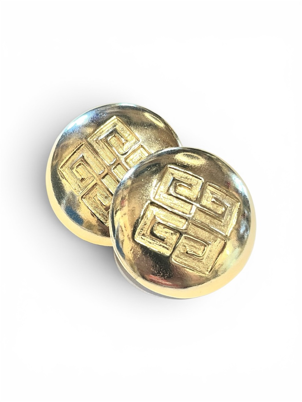 Vintage Givenchy Gold Tone Post Back Earrings
